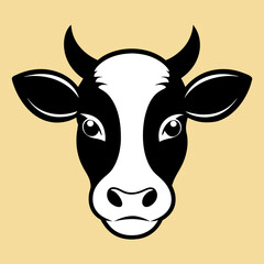Cow Head Vector Illustration High-Quality Graphics for Your Design Needs