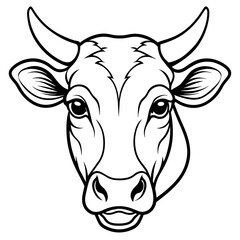 Cow Head Vector Illustration High-Quality Graphics for Your Design Needs