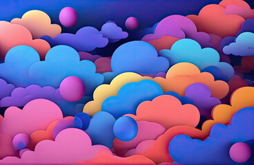 Abstract clouds of color smoke colorful texture background.