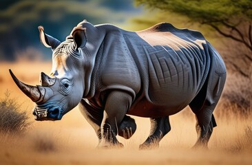 Obraz premium Rhinoceros in the wild