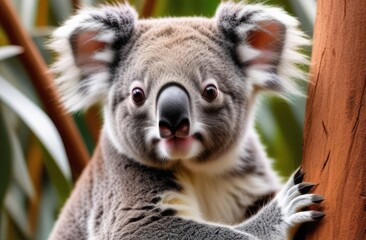 Obraz premium Close-up. Koala in the wild