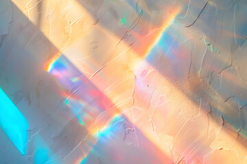 Blurred rainbow light refraction texture