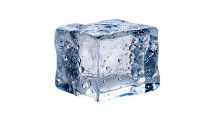Obraz premium Ice cube. Ice block isolated on Transparent background.