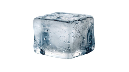 Obraz premium Ice cube. Ice block isolated on Transparent background.