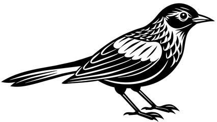 Elegance of Bird Silhouette Art Nature's Beauty Captured in Shadows