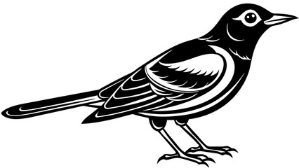 Elegance of Bird Silhouette Art Nature's Beauty Captured in Shadows