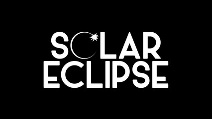 Fototapeta na wymiar Solar Eclipse Logo 4K