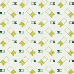 Ticket rare trendy multicolor repeating pattern vector illustration green design
