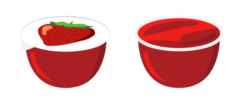 ストロベリー味のミニゼリーのセット