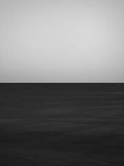 Horizon abstract seascape monochromatic long-exposure photography