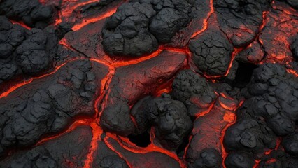Lava texture fire background rock volcano magma. Generated with AI