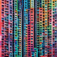 Fototapeta na wymiar colorful building illustration background