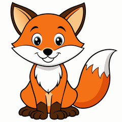 Fox Smiling Cartoon