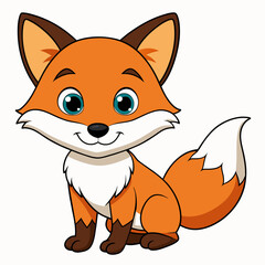 Cartoon Fox Smiling