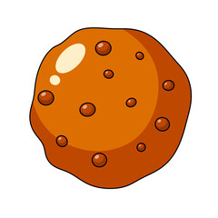 Cartoon Cookie Icon.