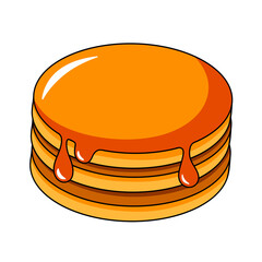 Cartoon Pancake Icon.
