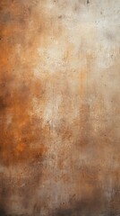 Fototapeta na wymiar Brown barely noticeable color on grunge texture cement background pattern with copy space 