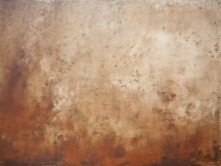 Brown barely noticeable color on grunge texture cement background pattern with copy space 