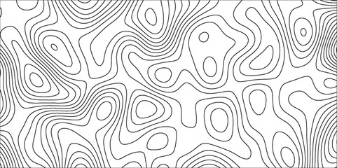 Fototapeta premium Geographic line map with topographic background and elevation assignments. Modern design with White topographic wavy pattern design. Paper Texture Imitation of a Geographical map shades . 