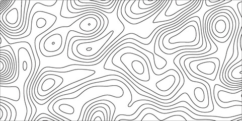 Geographic line map with topographic background and elevation assignments. Modern design with White topographic wavy pattern design. Paper Texture Imitation of a Geographical map shades .	