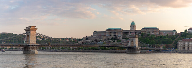 Budapest Landmarks at Sunset