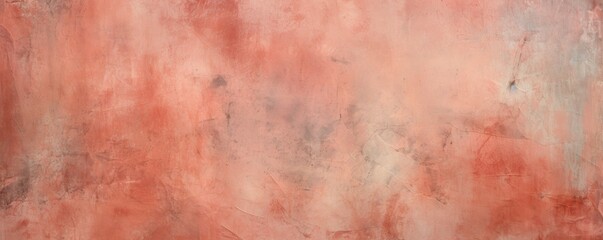 Coral barely noticeable color on grunge texture cement background pattern with copy space 