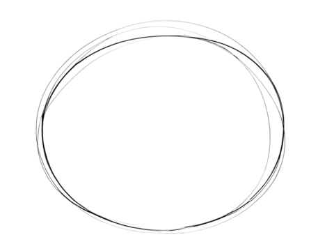 imperfect black circle isolated on white background