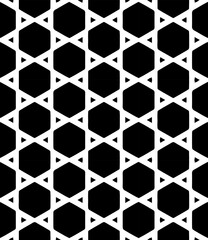 Black and white seamless abstract pattern. Background and backdrop. Grayscale ornamental design.