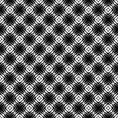 Black and white seamless abstract pattern. Background and backdrop. Grayscale ornamental design.