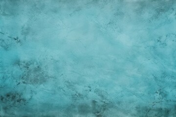 Cyan barely noticeable color on grunge texture cement background pattern with copy space