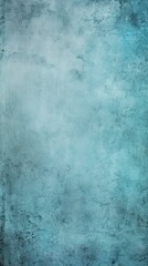 Cyan barely noticeable color on grunge texture cement background pattern with copy space