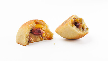 Arabic sweets Ma'amoul with pistachios