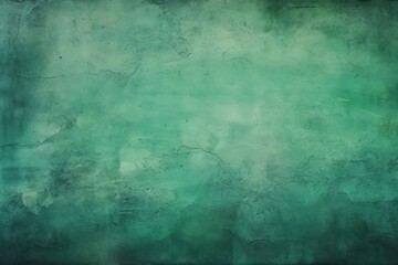 Emerald barely noticeable color on grunge texture cement background pattern with copy space