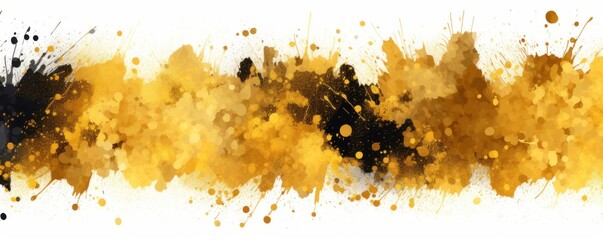 Gold gritty grunge vector brush stroke color halftone pattern 