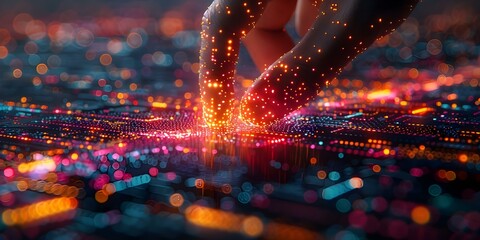 Interacting with a digital kanban board for agile project management or software development. Concept Kanban Board Overview, Agile Project Management, Software Development, Digital Tools