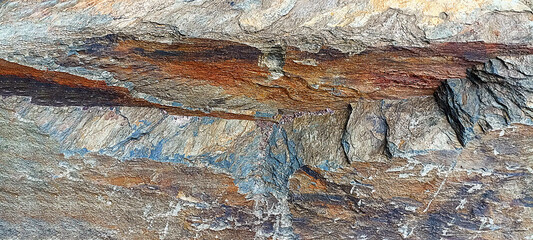 Stone background. Stone mineral texture, stone surface with cracks.