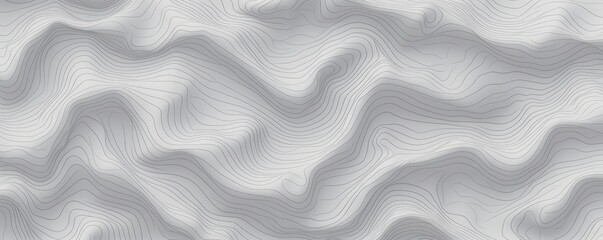 Gray topographic line contour map seamless pattern background with copy space 