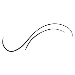 Underlines vector hand drawn