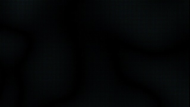 Animated abstract technology dark background. glowing random dots and grid. data, hi-tech concept. virtual space.