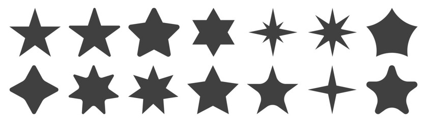 star icon on white isolate