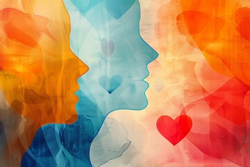 abstract background for Mental Health or Maternal Mental Health Month