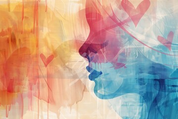 abstract background for Mental Health or  Maternal Mental Health Month 