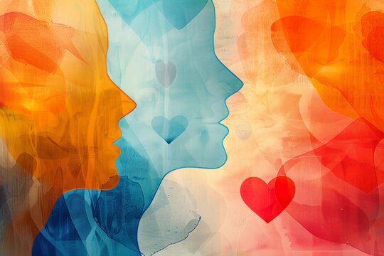 abstract background for Mental Health or  Maternal Mental Health Month  - Powered by Adobe