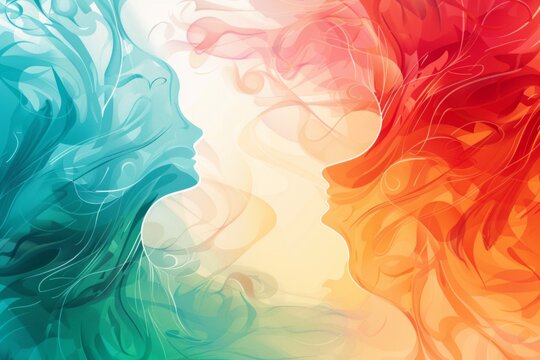 abstract background for Mental Health or  Maternal Mental Health Month 