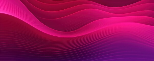 Magenta gradient wave pattern background with noise texture and soft surface 