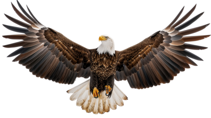 Bald Eagle Soaring in American Sky