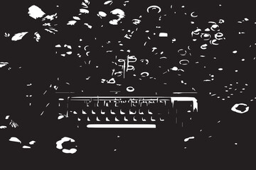 black and white background