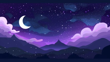 Fototapeta premium starry sky in night time, idea for background wallpaper
