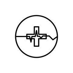 Obraz premium medical line icon