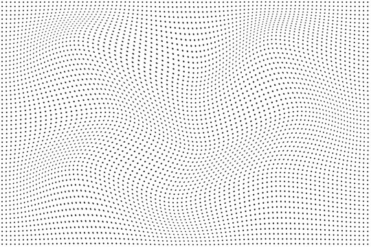 modern simple abstract black color small polka dot wavy pattern